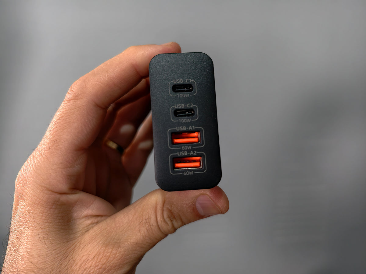 CARREGADOR RÁPIDO BLITZWOLF BW-S29 120W GAN 4 PORTAS 2 USB-C 2 USB-A