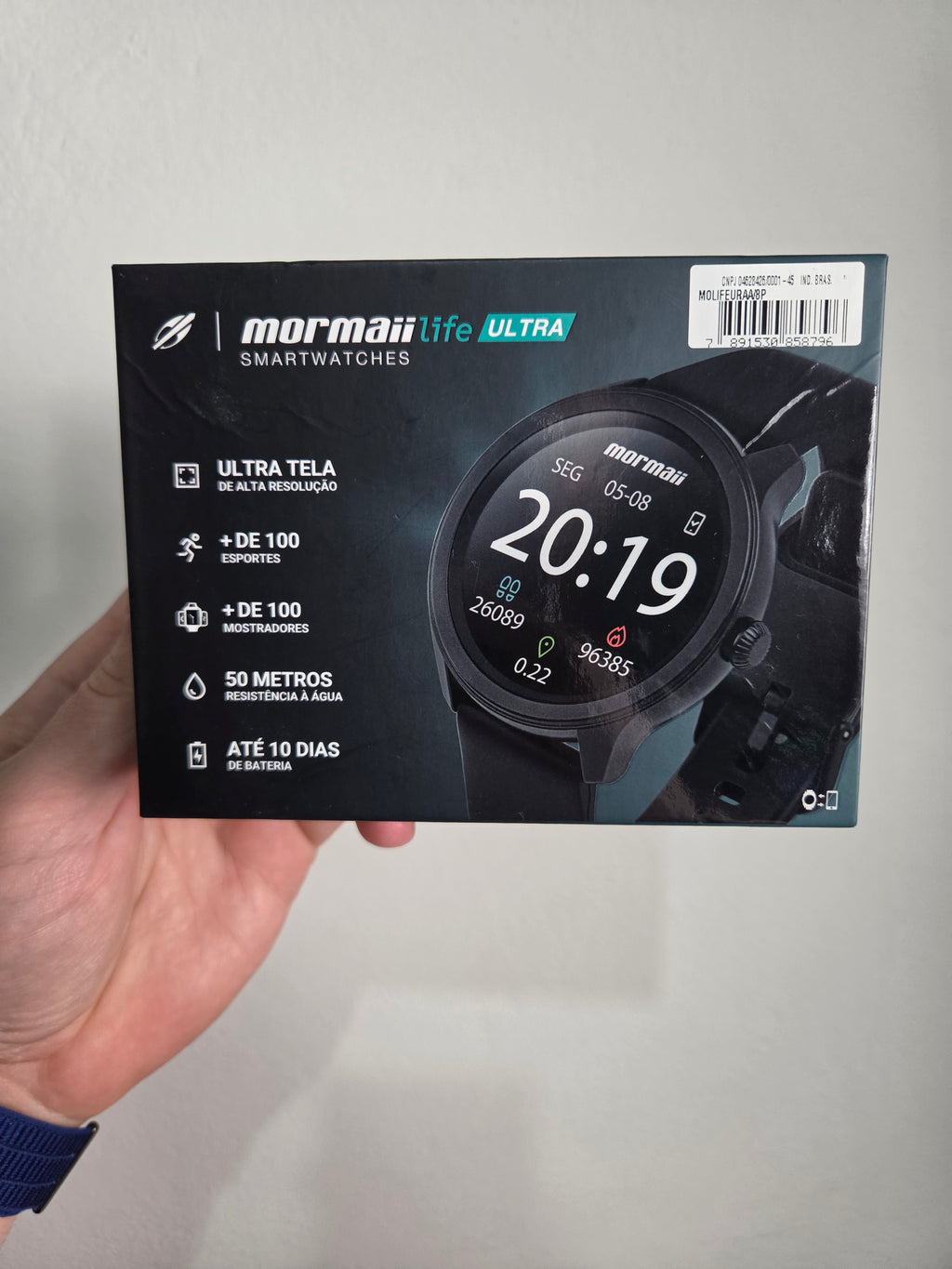 SMARTWATCH MORMAII LIFE ULTRA COM RESISTÊNCIA À ÁGUA
