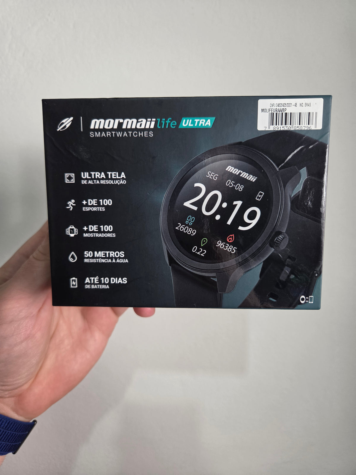 SMARTWATCH MORMAII LIFE ULTRA COM RESISTÊNCIA À ÁGUA