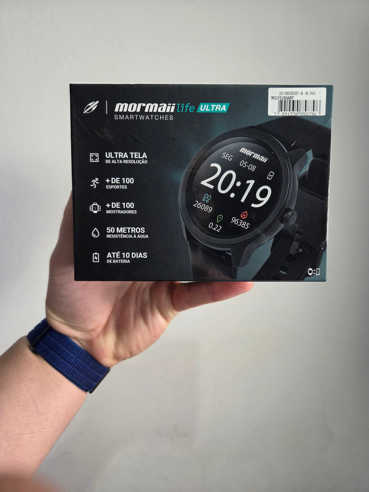 SMARTWATCH MORMAII LIFE ULTRA COM RESISTÊNCIA À ÁGUA