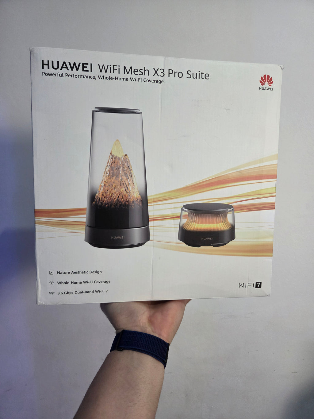ROTEADOR MESH HUAWEI WIFI MESH X3 PRO WIFI 7 BANDA DUPLA KIT COM 2 UNIDADES
