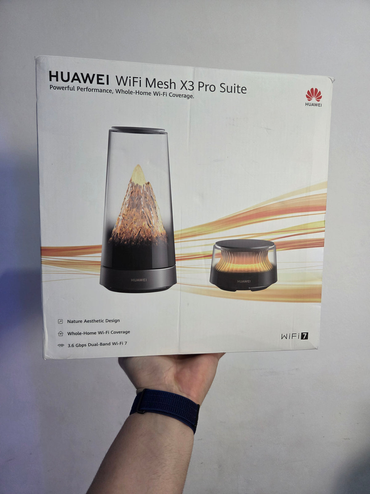 ROTEADOR MESH HUAWEI WIFI MESH X3 PRO WIFI 7 BANDA DUPLA KIT COM 2 UNIDADES