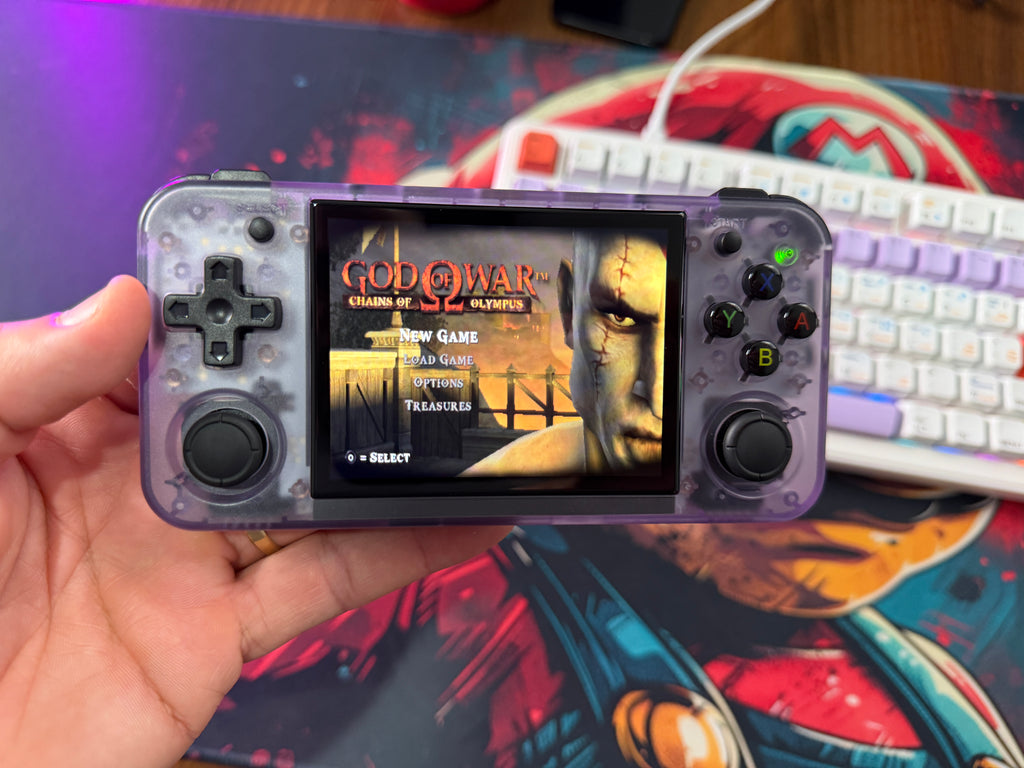 VIDEO GAME PORTATIL RETRÔ ANBERNIC RG35XX H TELA IPS 3.5 DUPLO ANALOGICO WI-FI BLUETOOTH HDMI 64GB