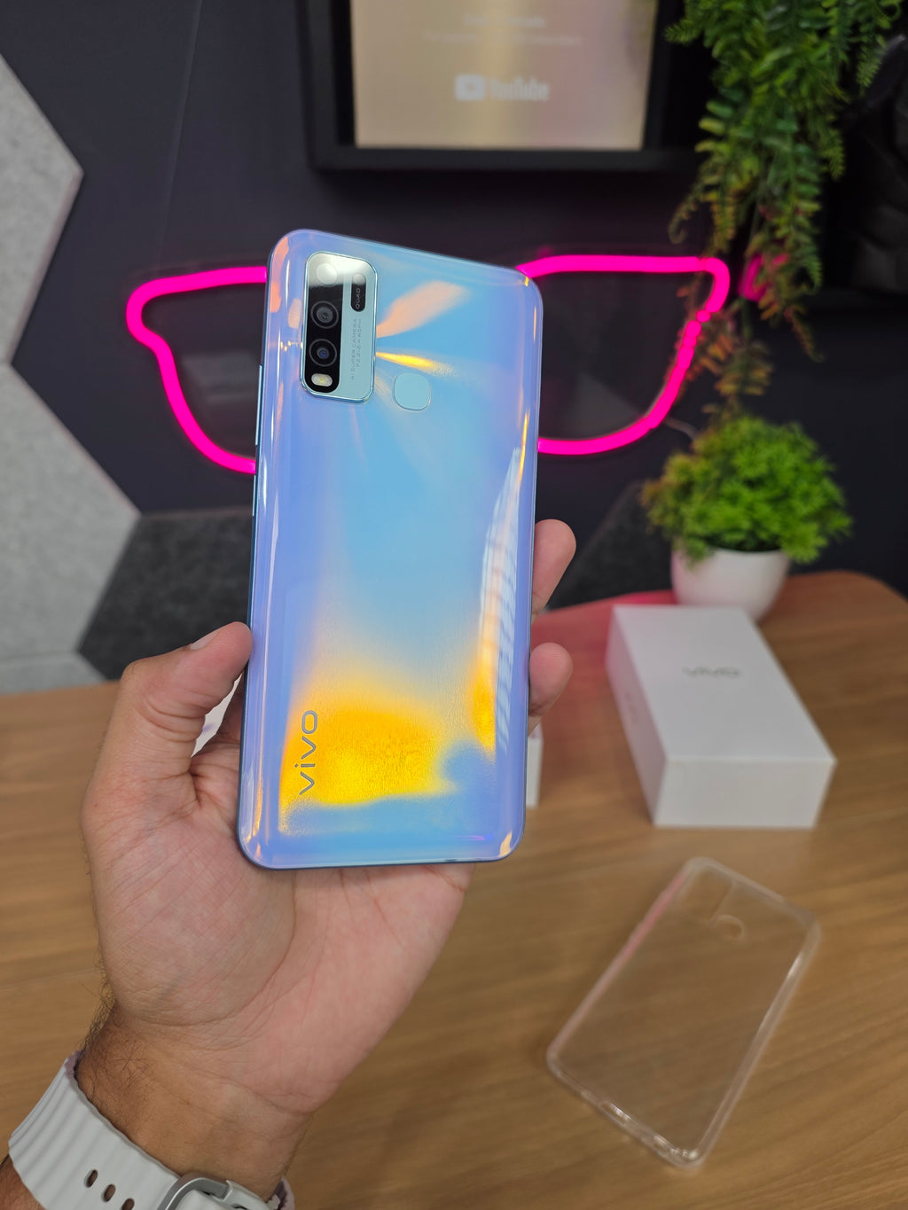 Vivo Y50 Azul - 8/128GB | Snapdragon 665 | Bateria 5000mAh