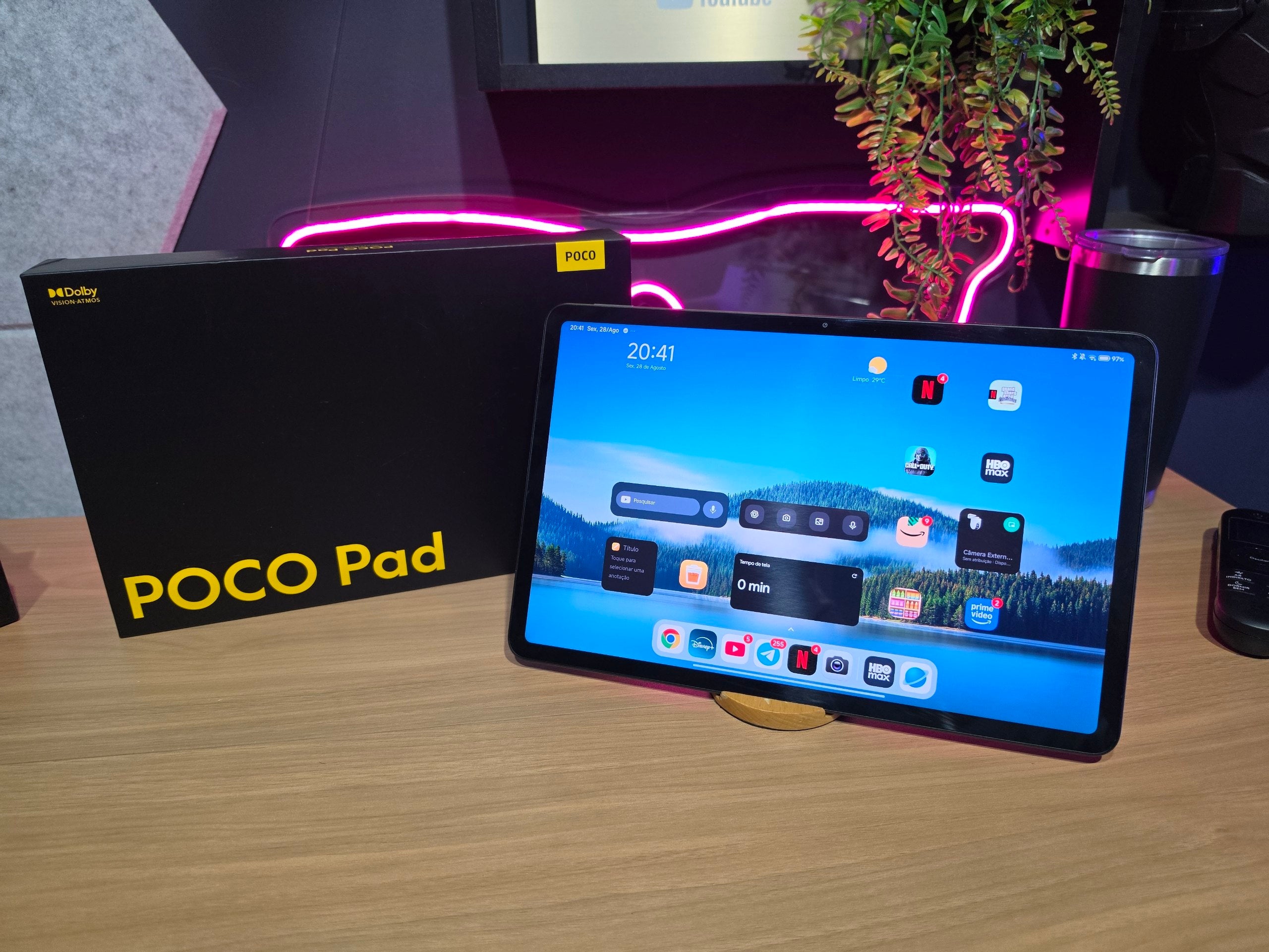 Tablet POCO Pad 8GB/256GB + Caneta Xiaomi Original + Smart Cover