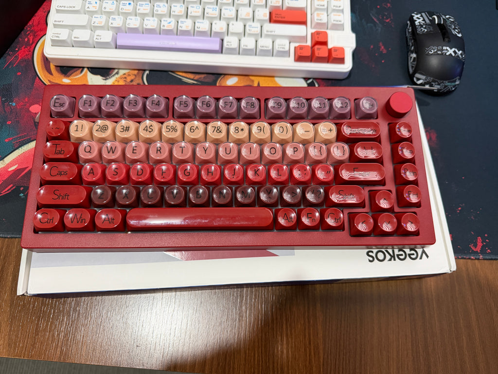 TECLADO MECÂNICO Veekos K75 – 75%, RGB, HOT SWAP E GASKET COM KNOB!