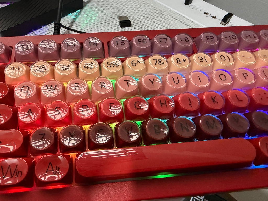 TECLADO MECÂNICO Veekos K75 – 75%, RGB, HOT SWAP E GASKET COM KNOB!