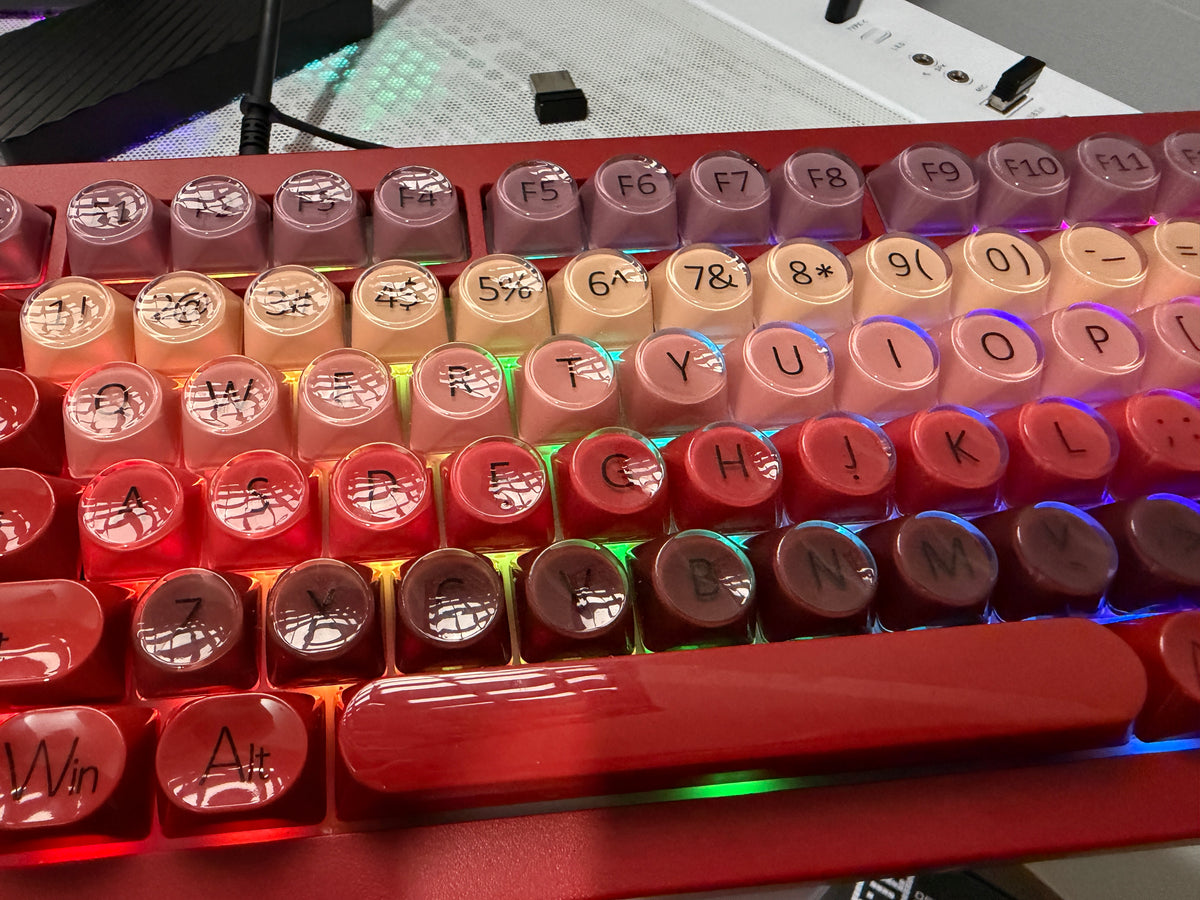 TECLADO MECÂNICO Veekos K75 – 75%, RGB, HOT SWAP E GASKET COM KNOB!