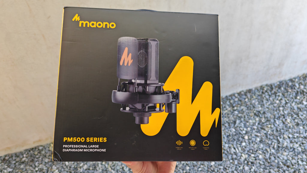 MICROFONE PROFISSIONAL MAONO PM500 – DIAFRAGMA 34MM XLR PARA PODCAST E ESTÚDIO!