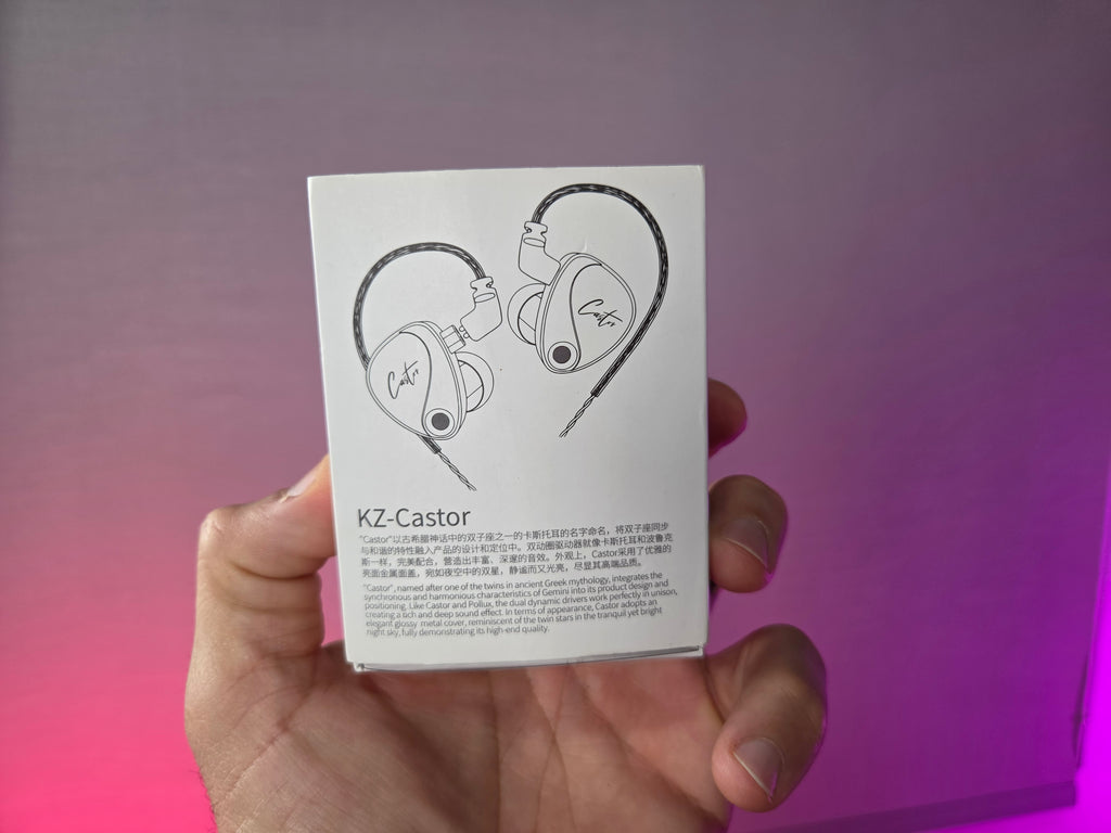 FONE DE OUVIDO INTRA-AURICULAR KZ CASTOR MONITOR DE ÁUDIO