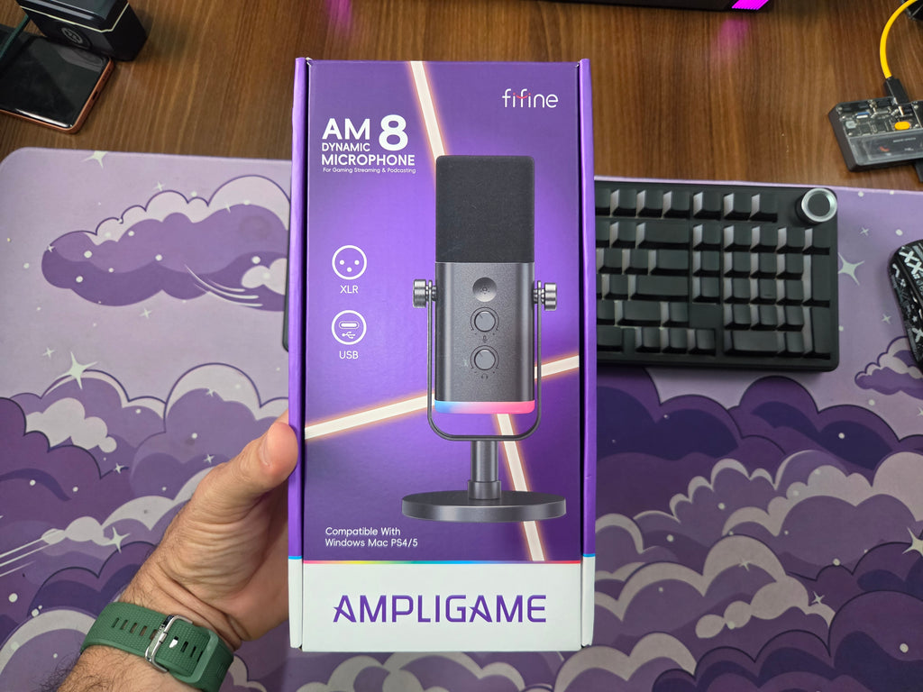 MICROFONE GAMER FIFINE AMPLIGAME AM8