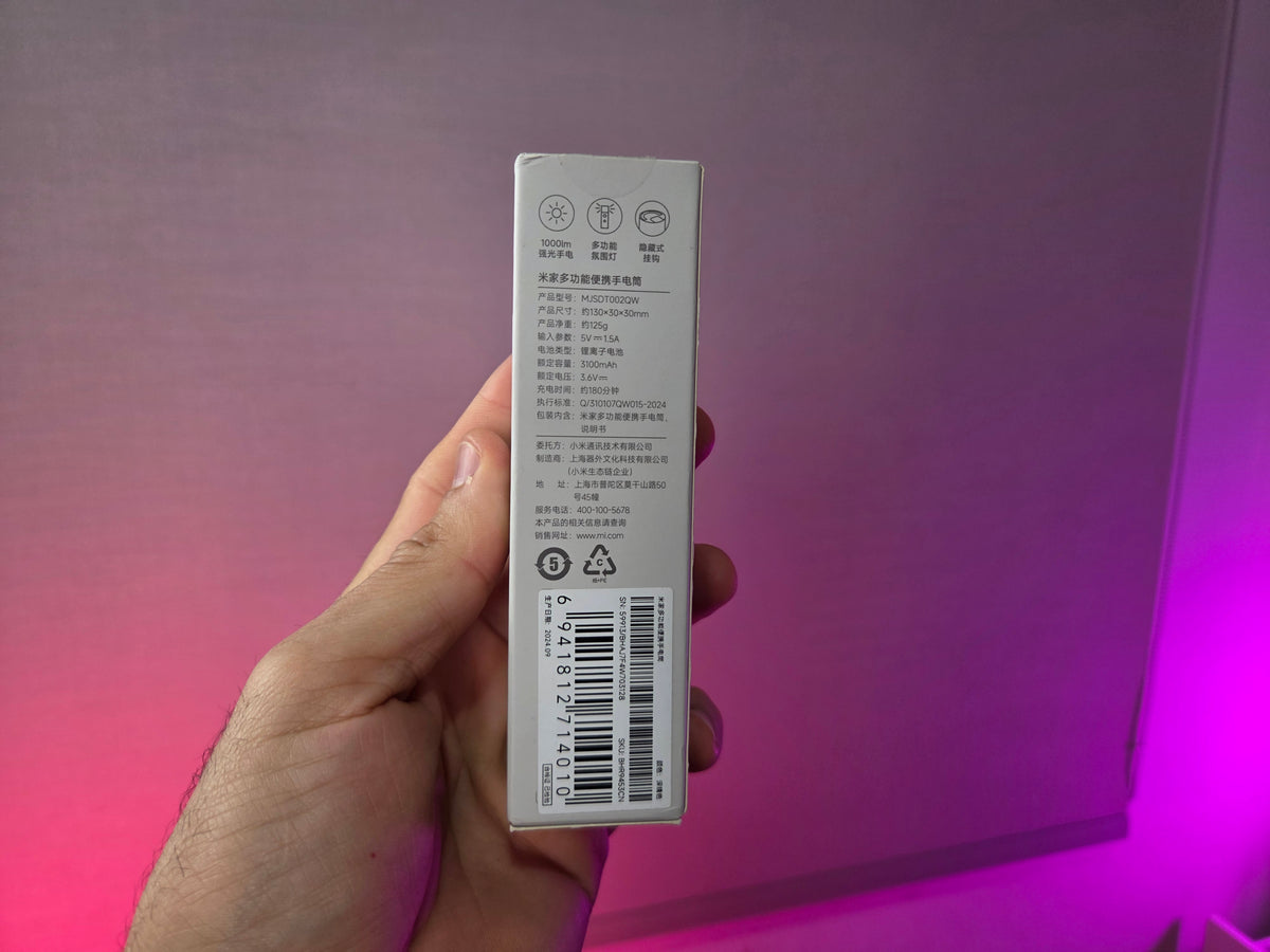LANTERNA PORTÁTIL MULTIFUNÇÕES XIAOMI MIJIA MJSDT002QW