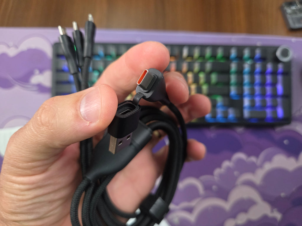 CABO BASEUS 3 EM 1 100W USB-A/USB-C LIGHTNING MICRO 1.2M