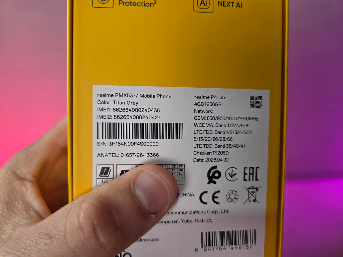 SMARTPHONE REALME P4 LITE 4G 4-256GB VERSÃO GLOBAL